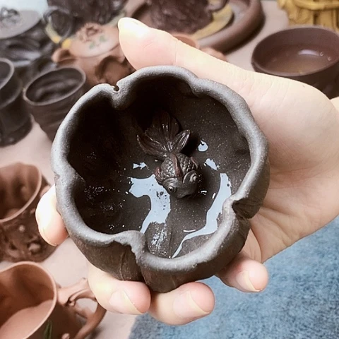 茶壶紫砂如*全手工制作的手工制作工艺品
