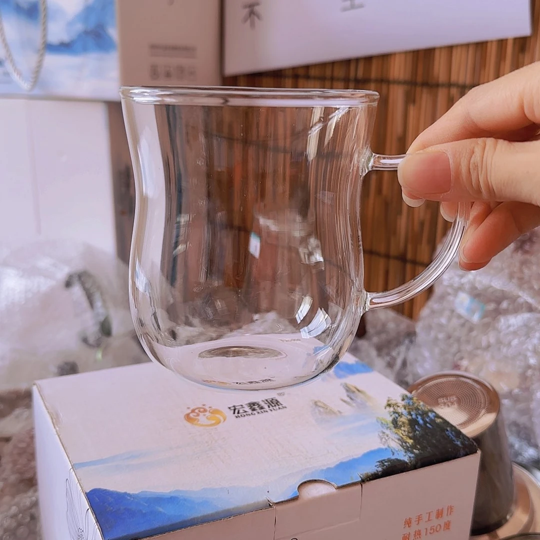 高硼硅玻璃茶水分离款瑕疵S305单杯