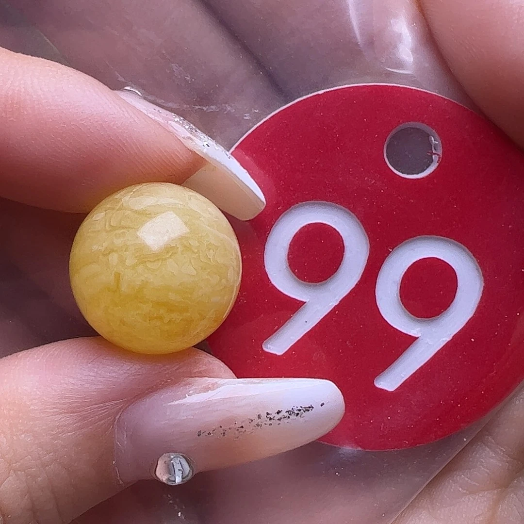 未镶嵌蜜蜡裸石学**学14.5mm圆珠