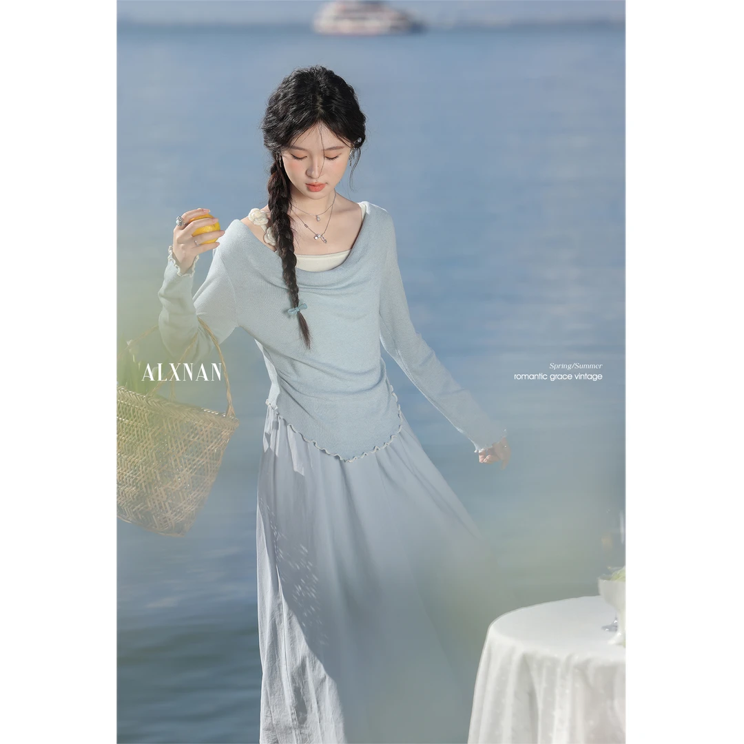 【品牌撤柜款ZB】气质显瘦毛针织衫2025春季新款女装上衣L52898SY