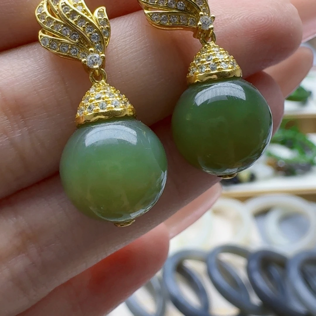 项链银S925镶嵌和田玉