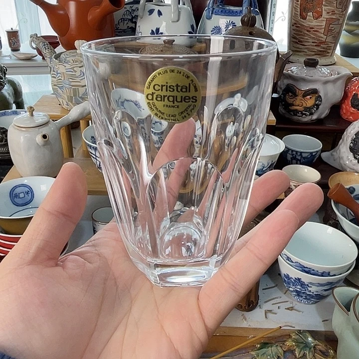 瓷片水晶杯子好看的哦