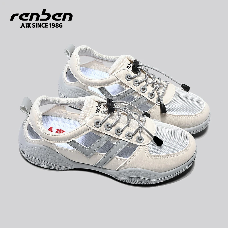 人本官方旗舰店便携秋季凉拖鞋镂空2025爆款防滑户外休闲ins轻便