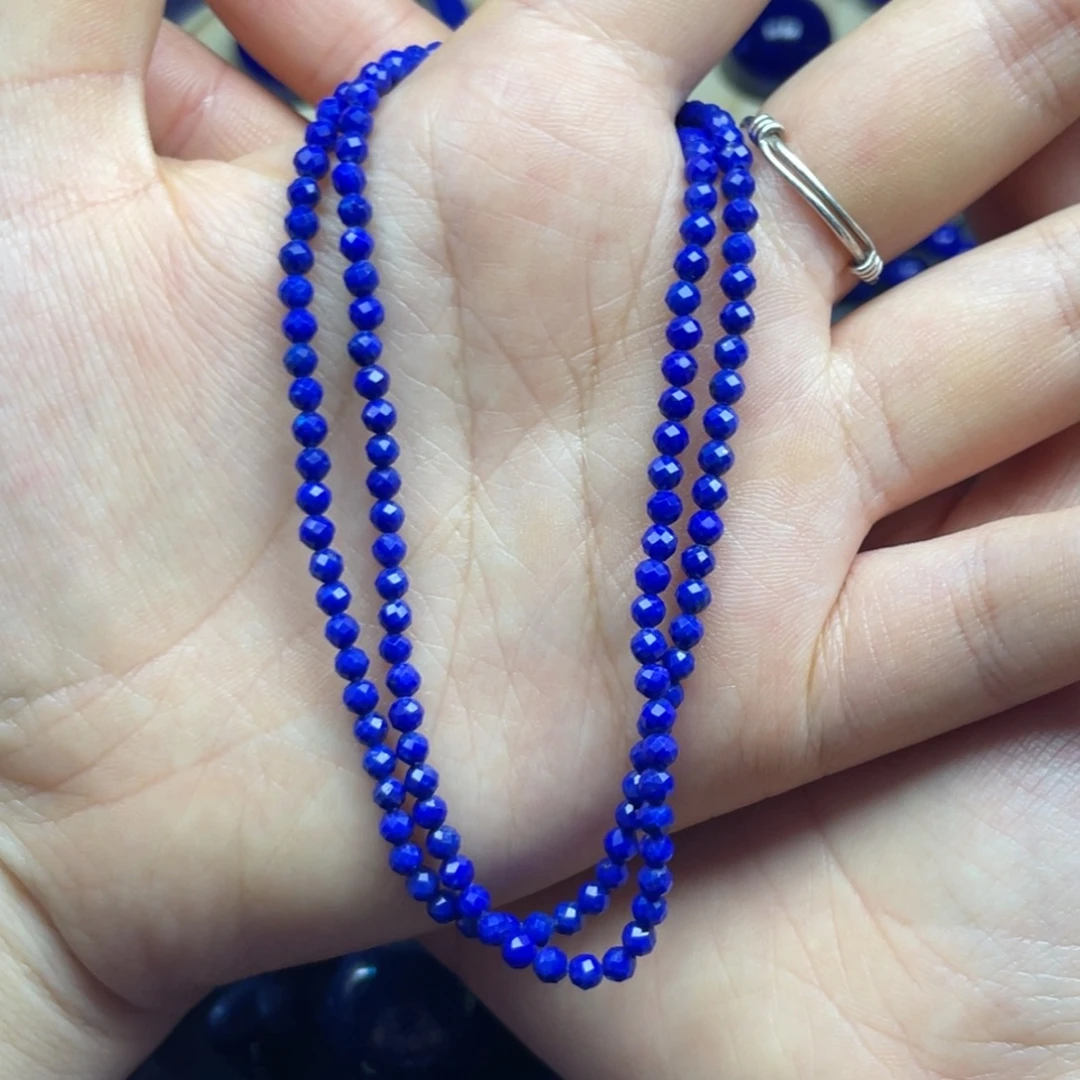 青金石未镶嵌锁骨链3+