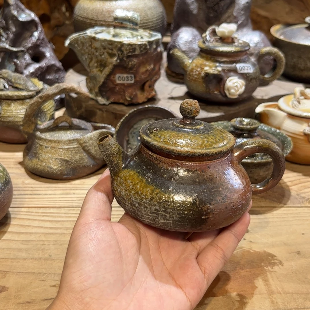 柴烧茶具福利泥纹