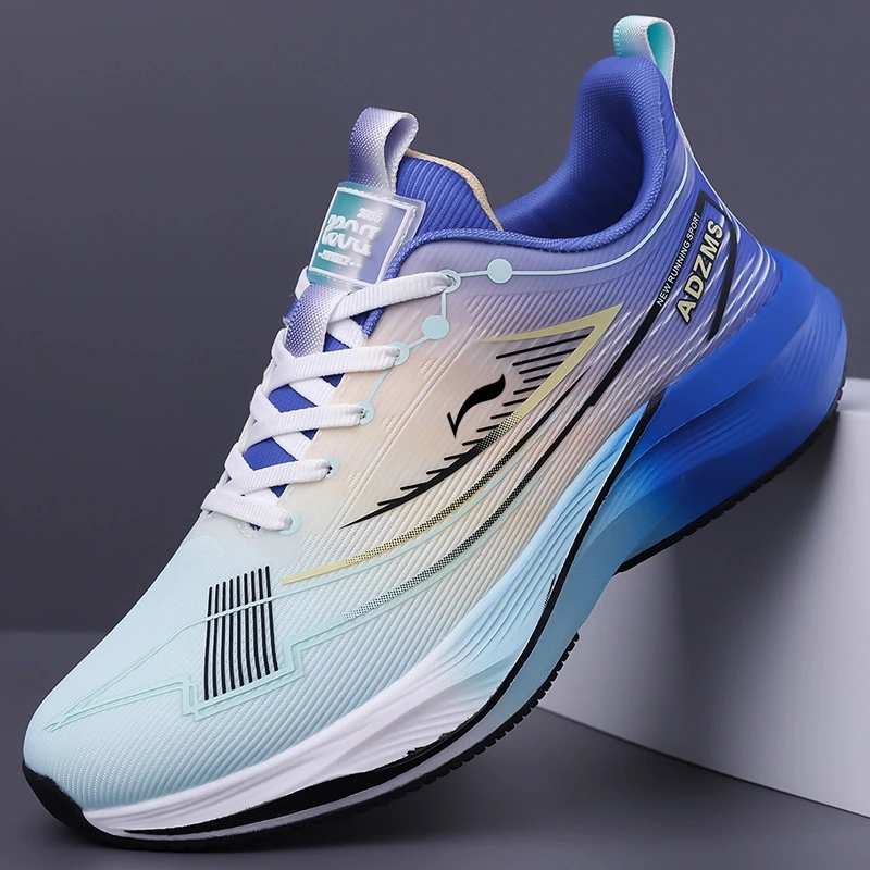 男鞋官网正品2025新款网面透气运动鞋男士软底跑步鞋男士休闲