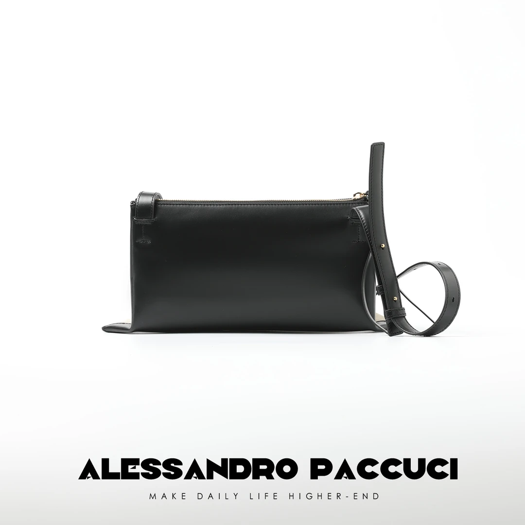 AP洛哥43014BX【魅影】 牛皮+羊皮拼色简约百搭时尚真皮单肩包