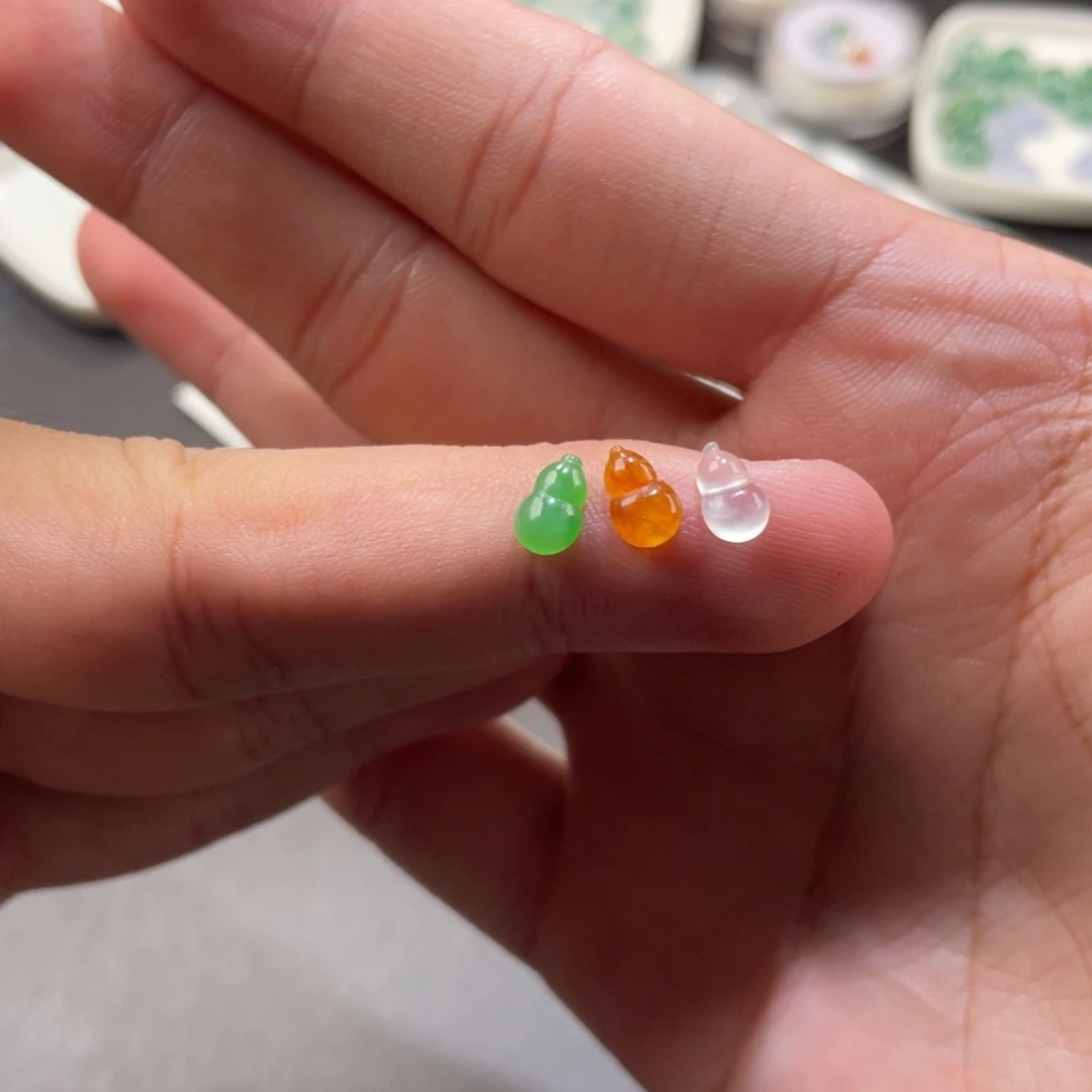翡翠未镶嵌挂件天然缅甸翡翠葫芦