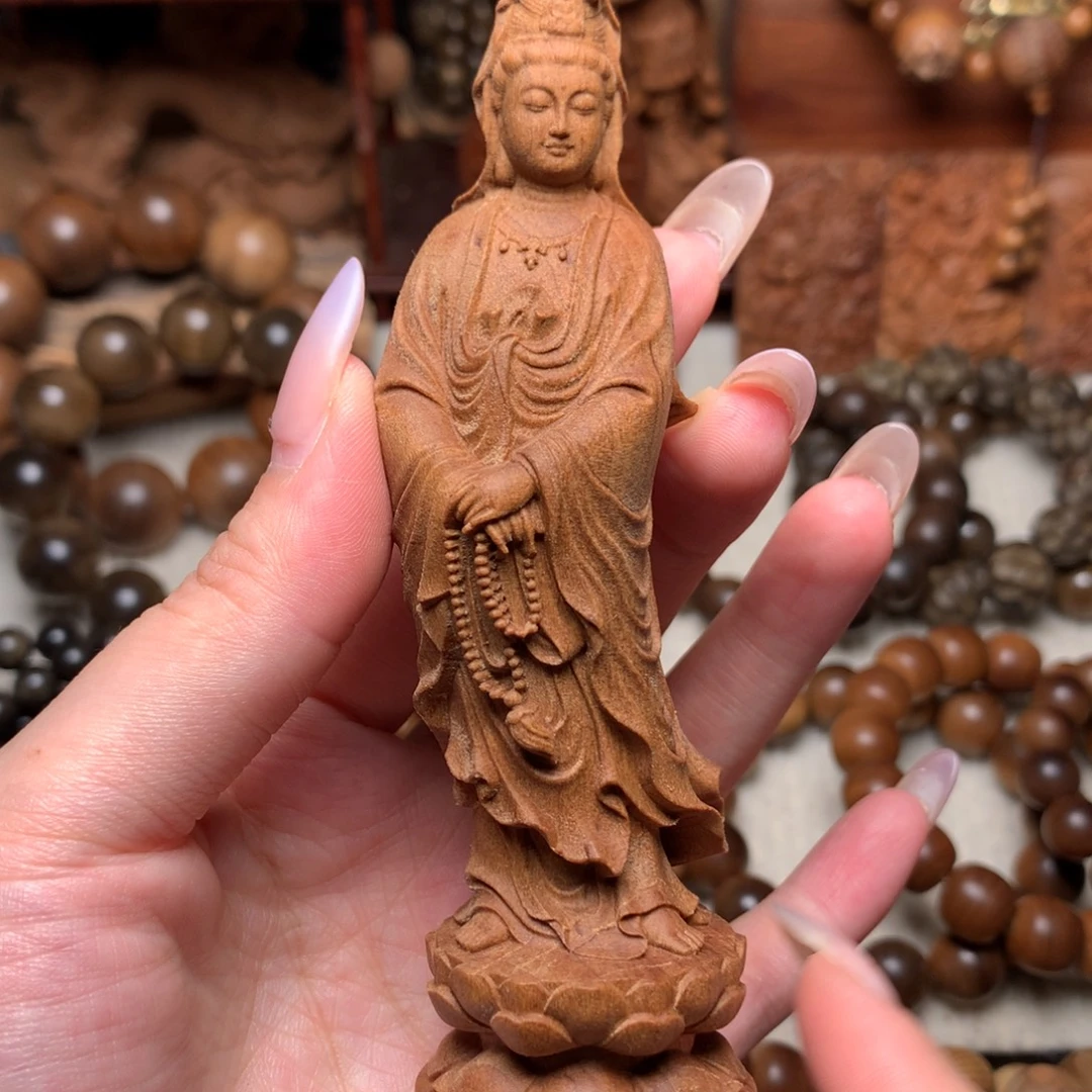 檀香木其他老山檀香观音微瑕