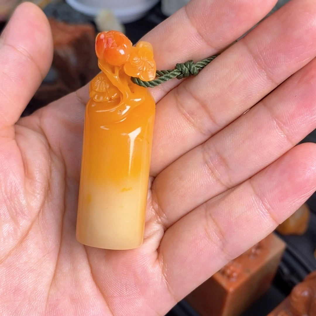 黄***经寿山石印石寿山石黄芙蓉石