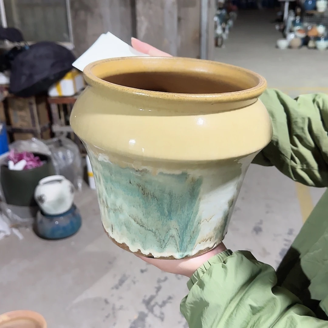 紫砂花盆志军园艺1119-104