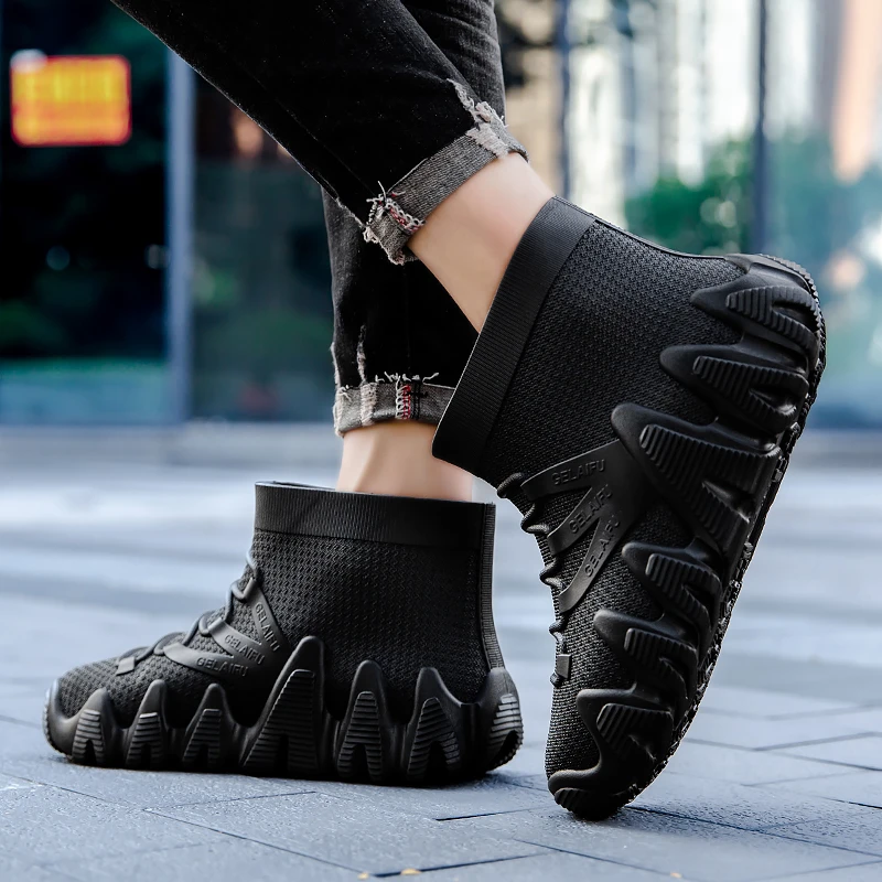 潮流雨鞋男士短筒耐磨防滑防水鞋时尚韩版雨靴百搭潮鞋厨房工作鞋