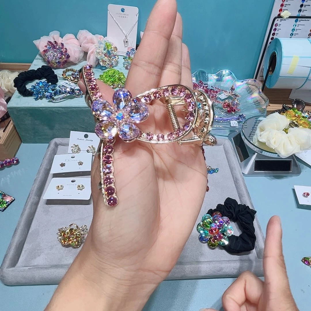 皮质铁合金发夹发卡