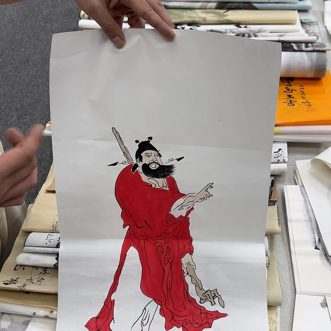 国画纯手绘字画宣纸