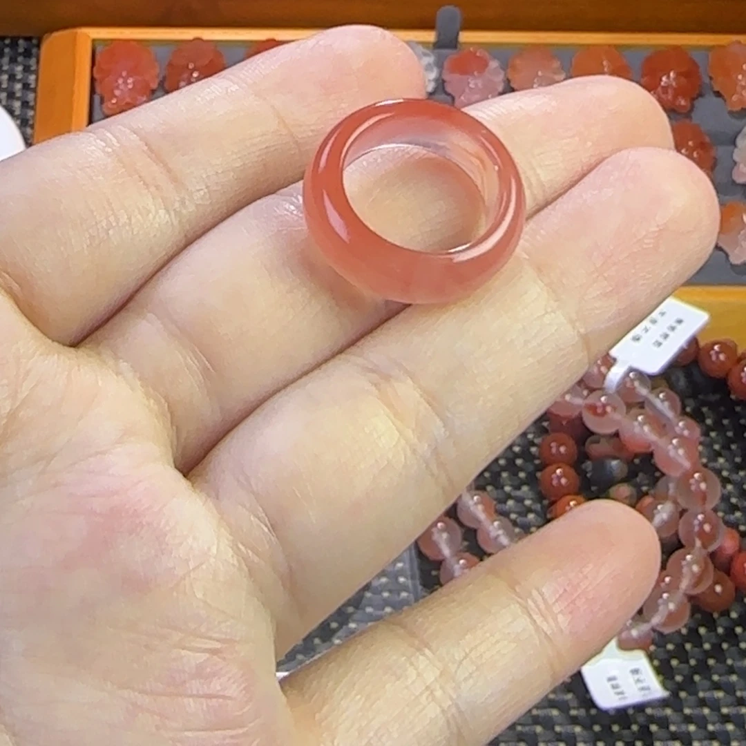 未镶嵌南红玛瑙珠宝半成品跑环2