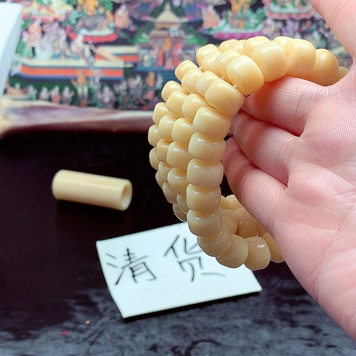 把件驼骨驼牙手链