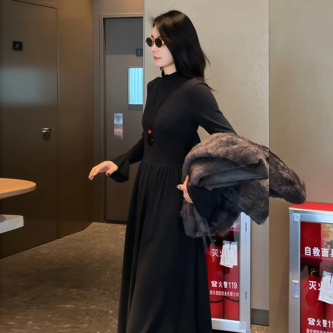 【C位千金】Mayya Plus麦芽定制气质流光风针织连衣裙32546968