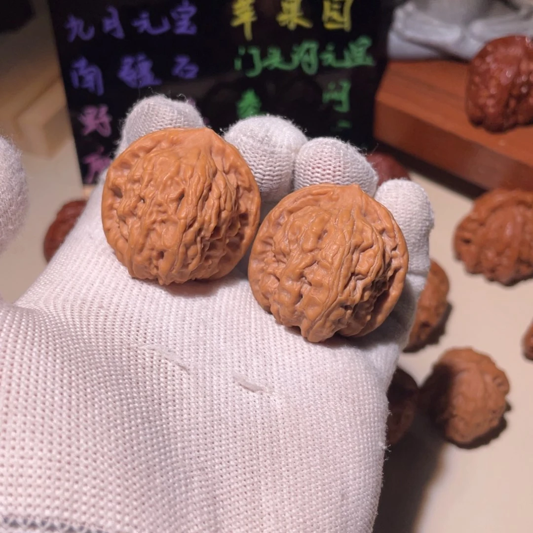 文玩核桃把件九月元宝8292，3435