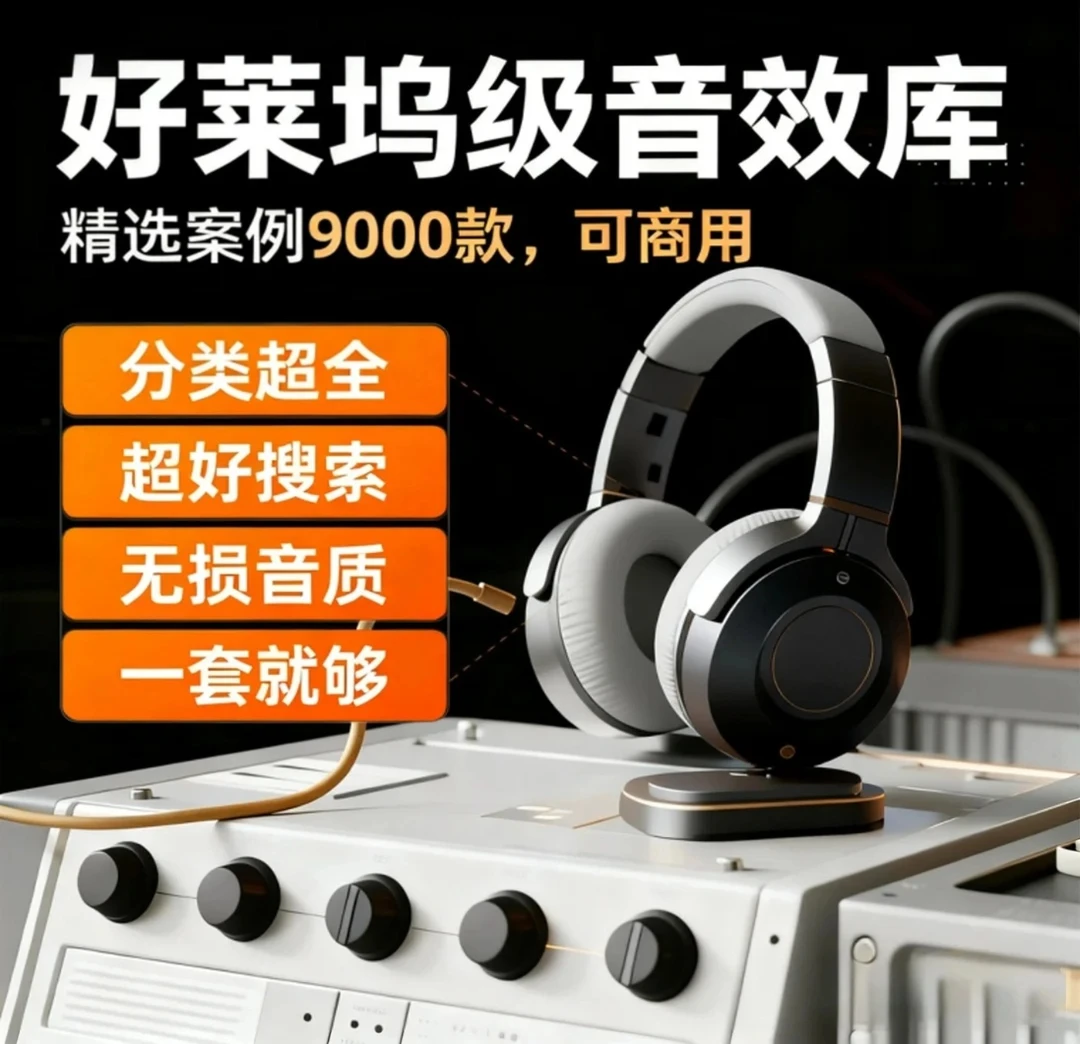 好莱坞级音效库（短信发货）（仅支持电脑端剪辑软件使用）