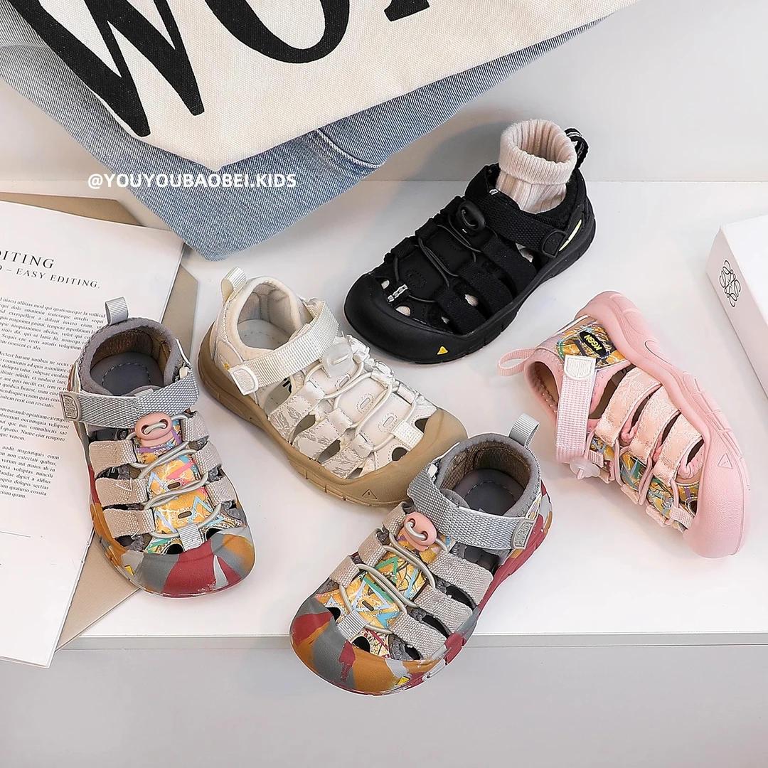 儿童凉鞋夏季2025新款女童防水男童溯溪鞋防滑软底宝宝包头沙滩鞋