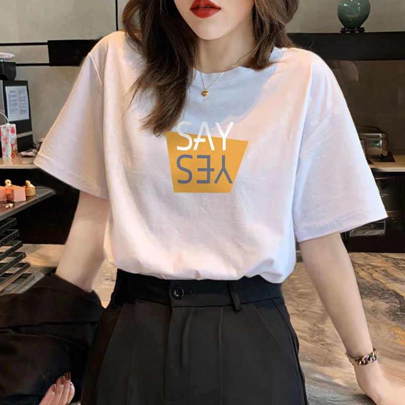 5 2025夏季新款体恤小众设计感宽松上衣宽松网红同款短袖t桖