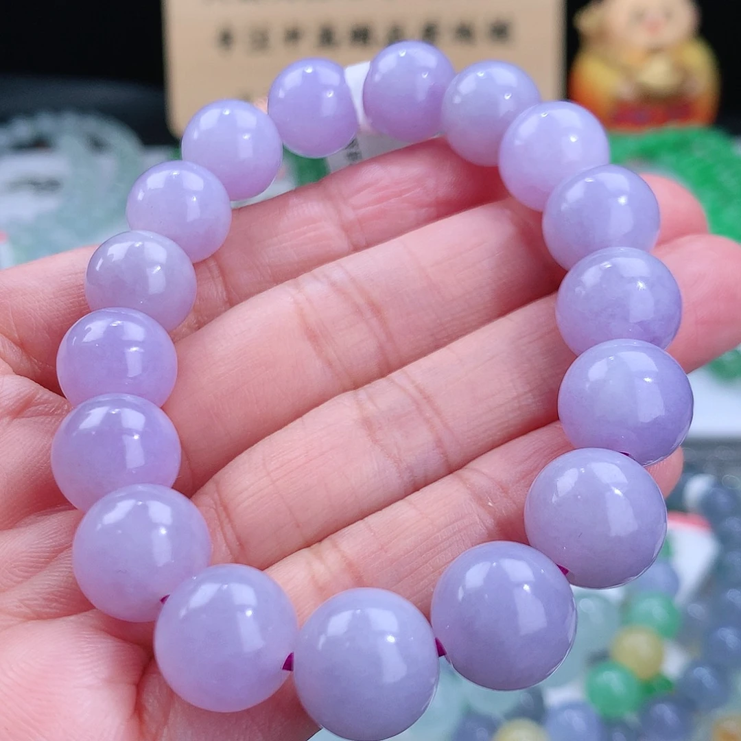 翡翠手链未镶嵌卡12mm