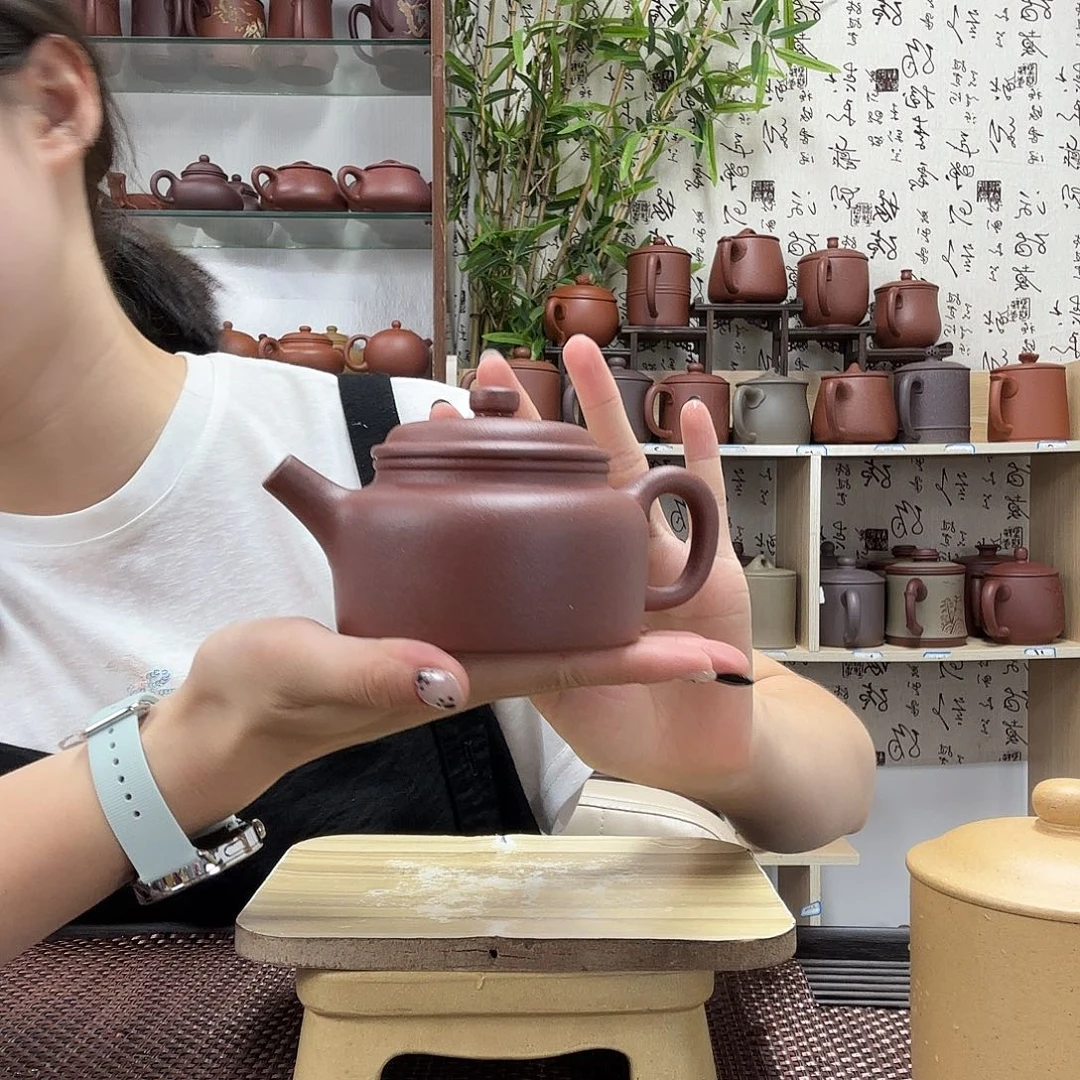 茶壶紫砂原矿台西底槽青德中茶壶250CC左右