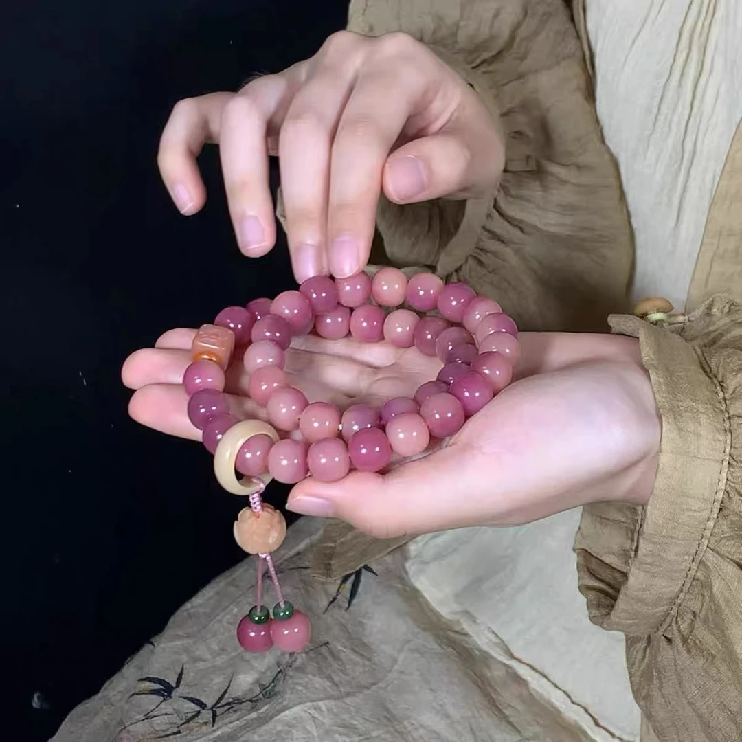 A118乌梅子酱菩提菩提根手持双圈（无礼盒）