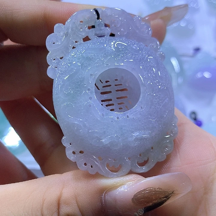 颈饰未镶嵌翡翠天然翡翠A货吊坠