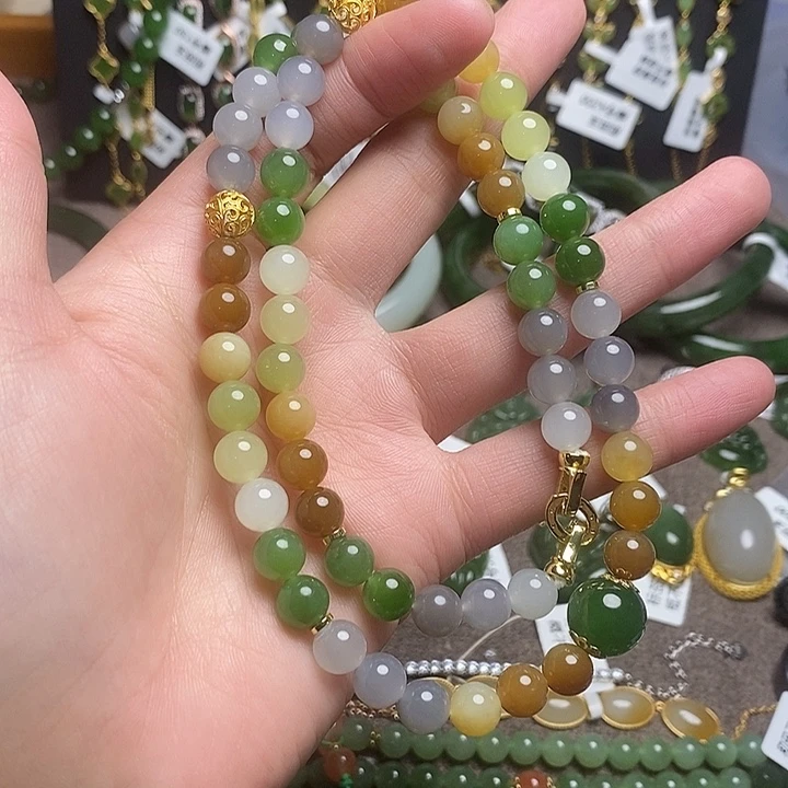 和田玉未镶嵌手链