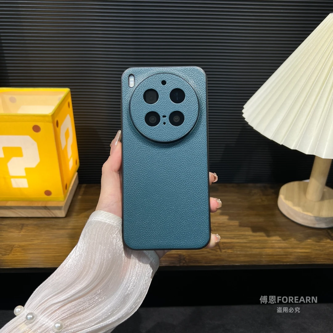 适用于vivoX300手机壳真皮vivox300Pro保护套x300商务x300pro防摔