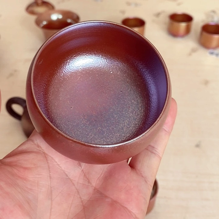 柴烧茶具套杯子杯子