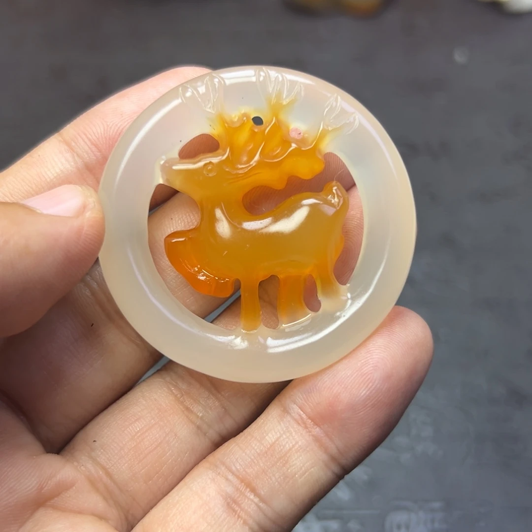 用***6未镶嵌手把玛瑙/玉髓