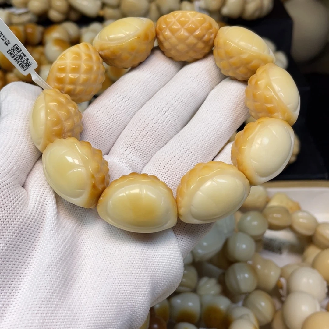 竹***木菩提根/象牙果手串101榴莲