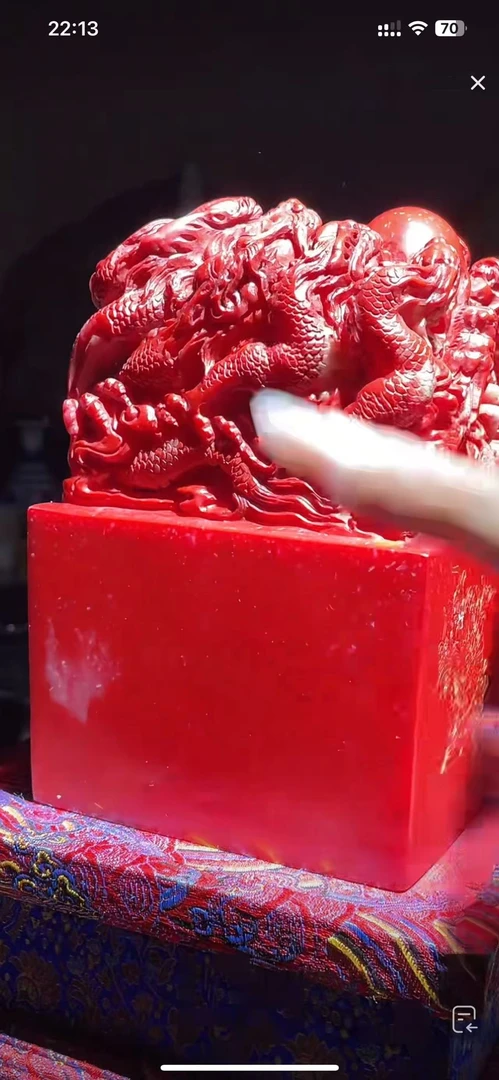 特色摆件特色摆件p-20鸡石龙印