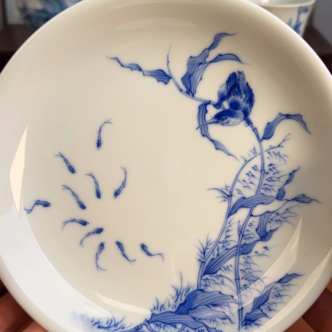 瓷片景德镇茶器手绘手工