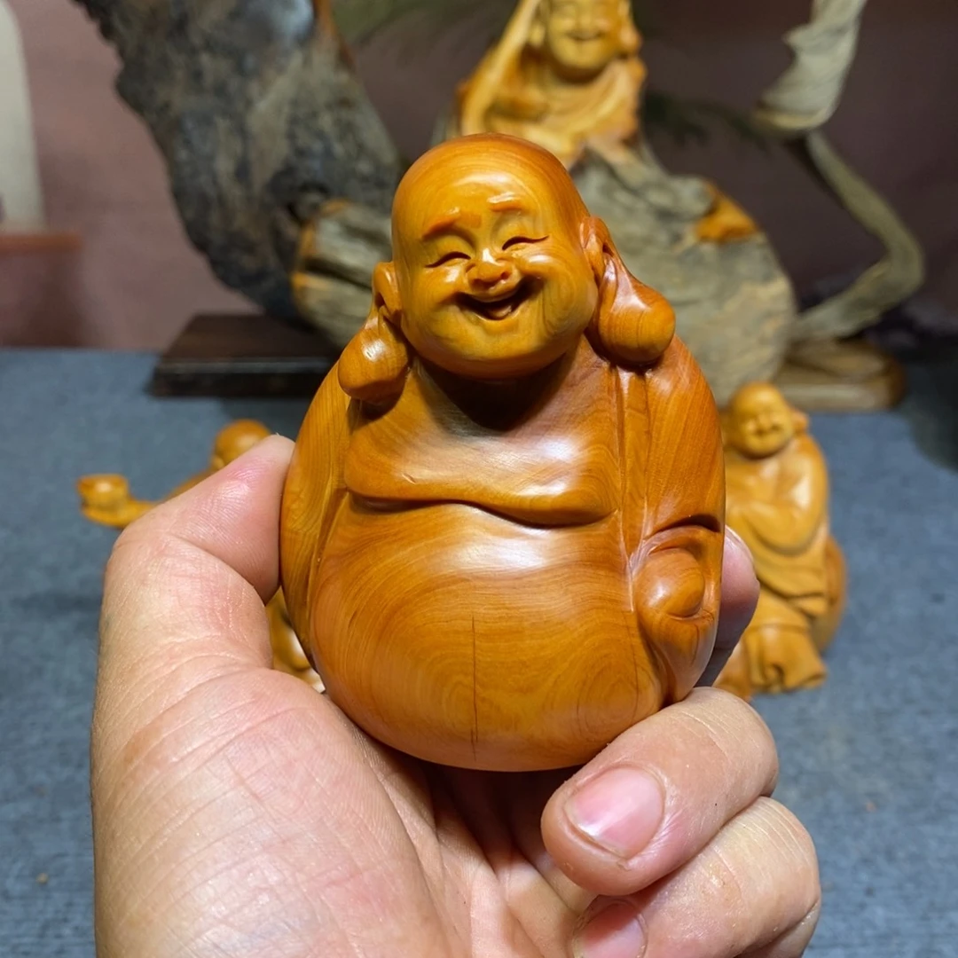 柏木（崖柏）根雕木雕佛像雕塑手把件崖柏