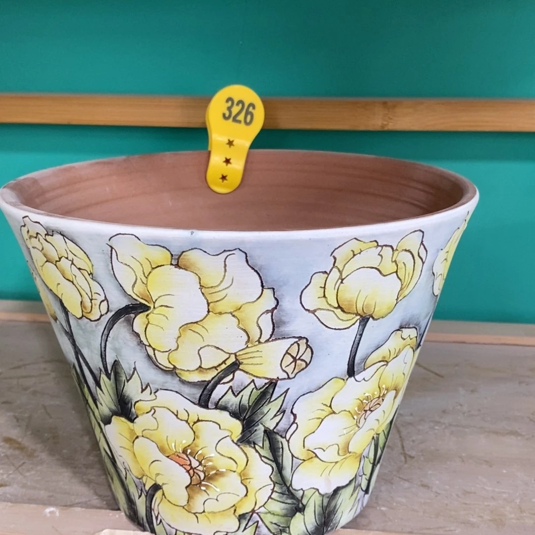 紫砂花盆水晶花盆326