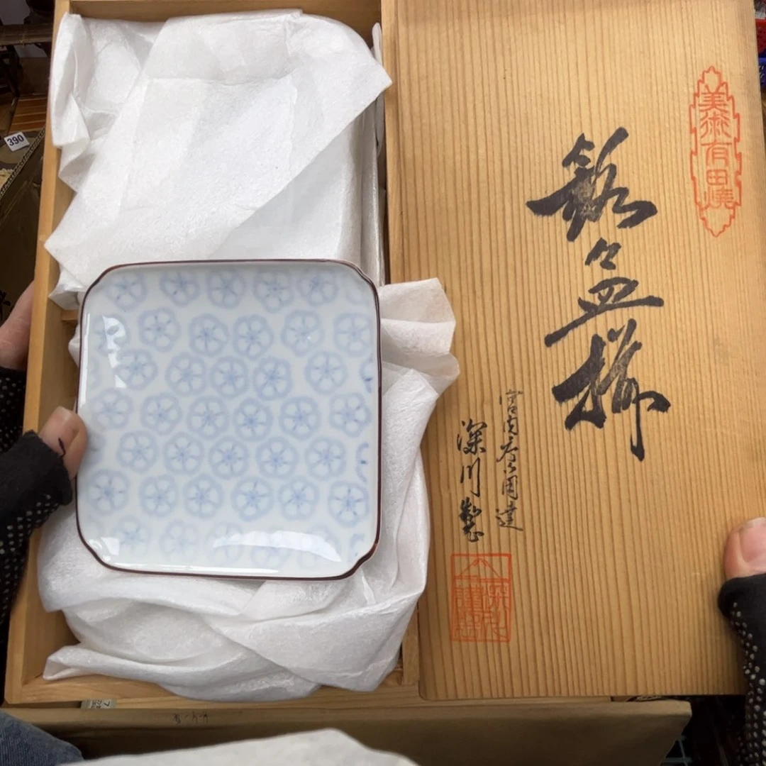 瓷片摆件工艺品摆件666 