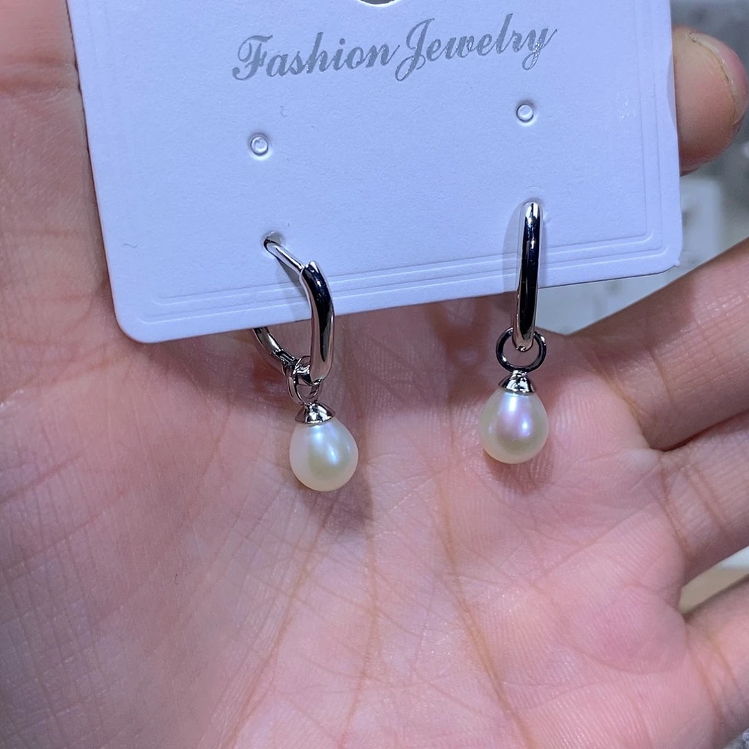淡水珍珠耳饰未镶嵌