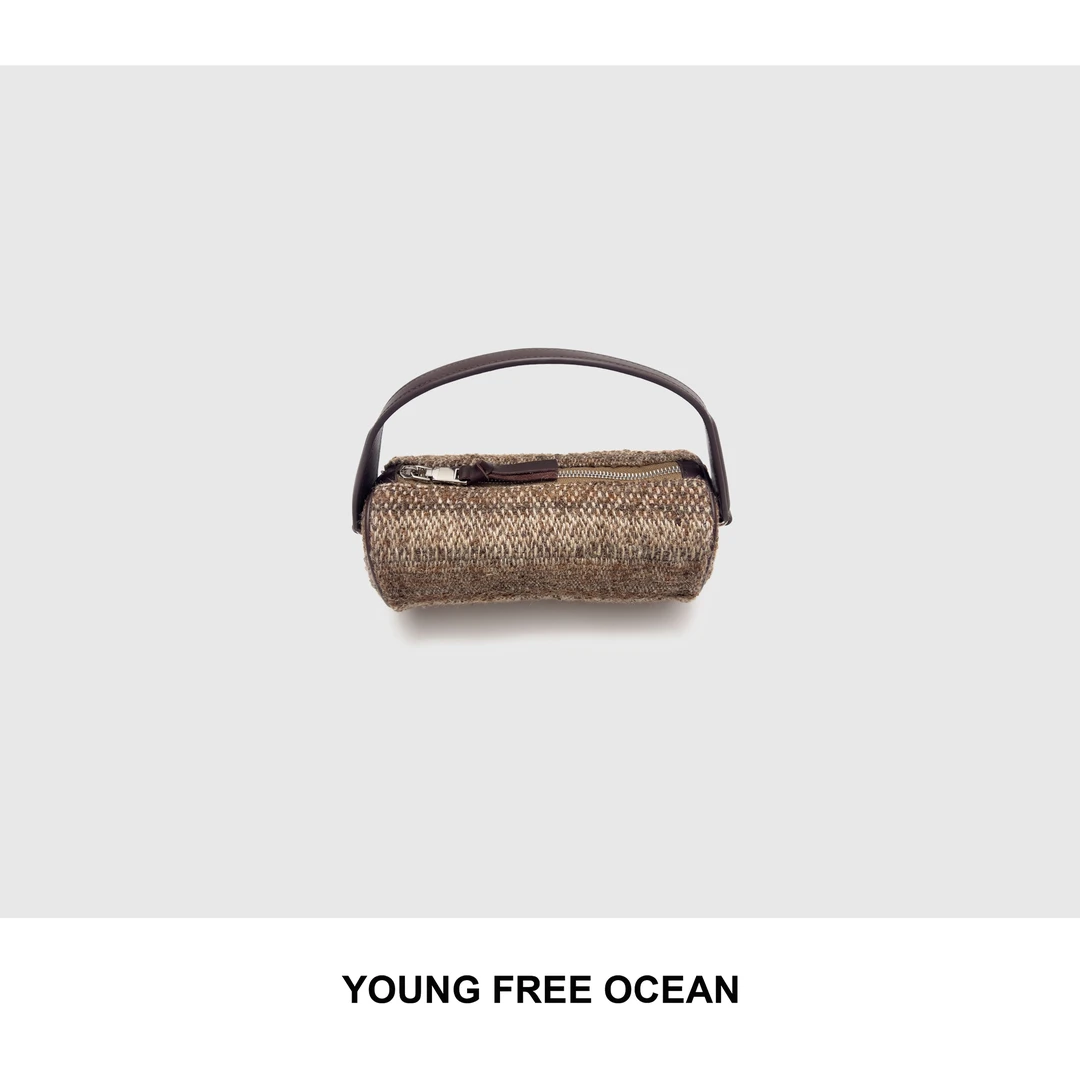 YOUNG FREE OCEAN2025秋款 麻料小桶手提包W-8240