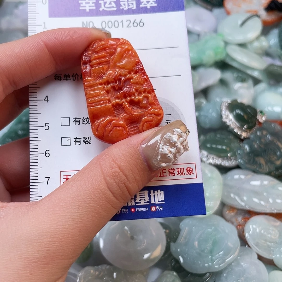 翡翠未镶嵌颈饰1266