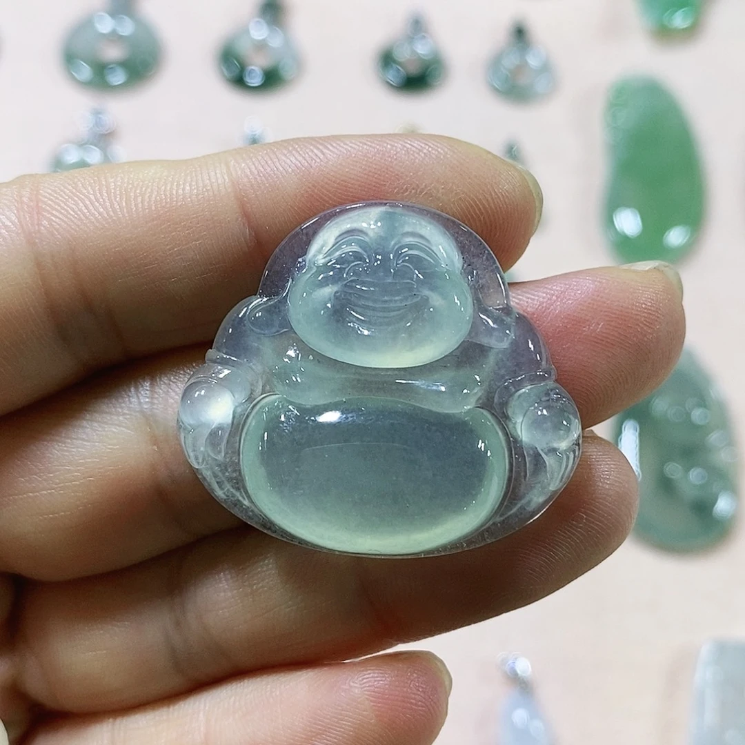 定制翡翠未镶嵌翡翠吊坠