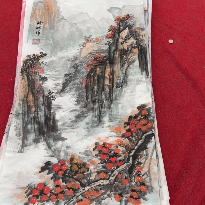 国画花鸟的翅膀是一个巨大而