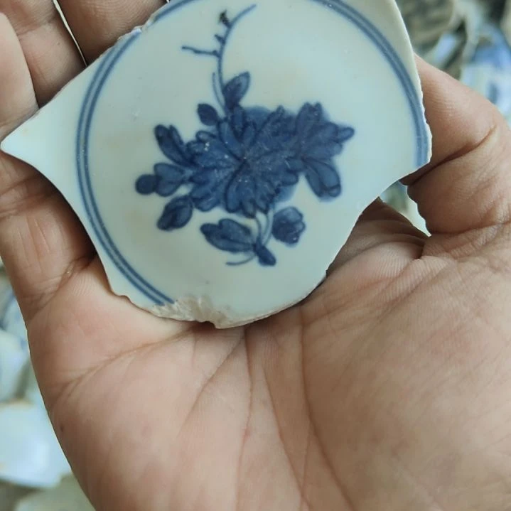 瓷片景德镇青花瓷片标本