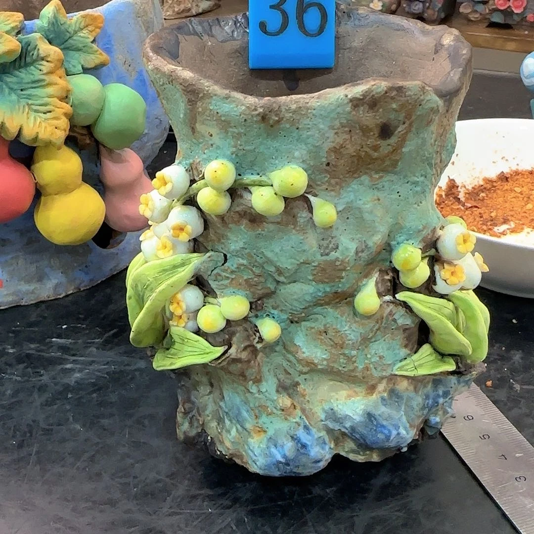 小***纸本默花器麦饭石花盆