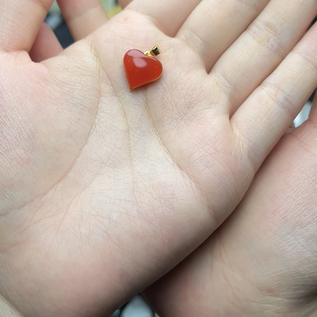 南红玛瑙银S925镶嵌颈饰06