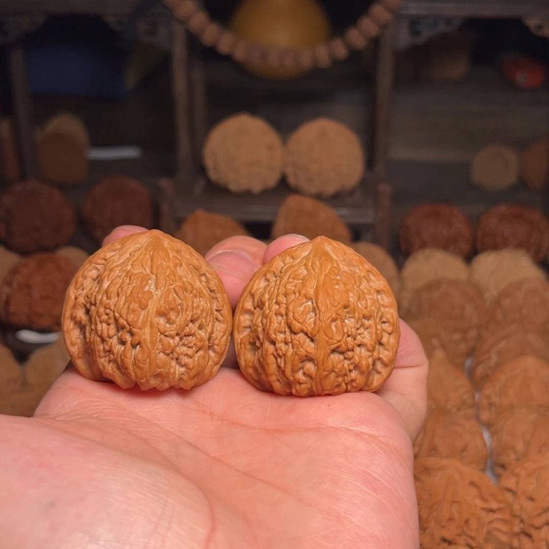 小***雄吊坠文玩核桃承德密纹