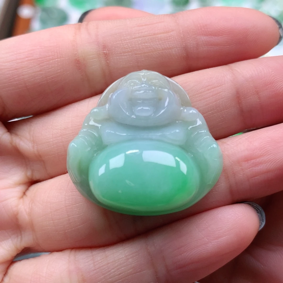 翡翠吊坠(不含链)未镶嵌佛公