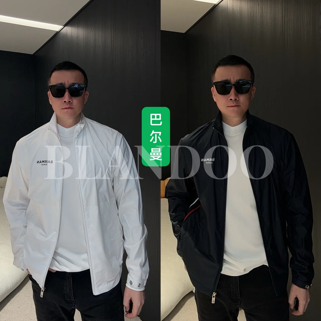 BLANDOO "25春夏新款”  男士简约百搭休闲立领夹克12381